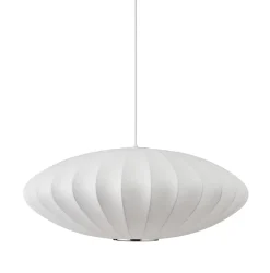 Lampa wisząca SILK FLAT biała 50 cm