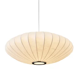 Lampa wisząca SILK FLAT biała 50 cm