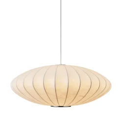Lampa wisząca SILK FLAT biała 50 cm