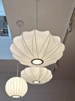 Lampa wisząca SILK X-shape biała 60 cm