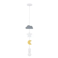 Lampa wisząca Single msc 1x20W E27 iq kids mix kolor