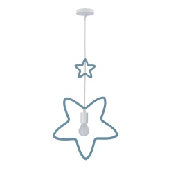 Lampa wisząca Single ss 1x20W E27 iq kids niebieski
