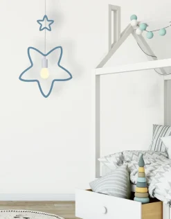 Lampa wisząca Single ss 1x20W E27 iq  kids niebieski