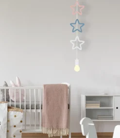 Lampa wisząca Single sss 1x20W E27 iq  kids biały+niebieski+różowy