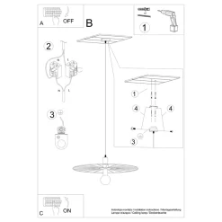 Lampa wisząca SIRKEL 60 czarny