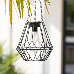 Lampa wisząca solarna Flave czarna