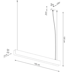 Lampa wisząca SPARK czarna