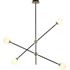 Lampa wisząca SPILLO czarno złota 92 cm