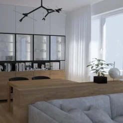 Lampa wisząca STICKS-10 złota