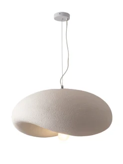 Lampa wisząca STONE FLAT biała 60 cm