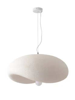 Lampa wisząca STONE FLAT biała 40 cm