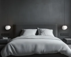 Lampa wisząca STONES czarny 20cm 1x40W  E27 klosz biały