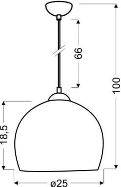Lampa wisząca Student 1x60W E27 pistacja
