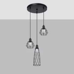 Lampa wisząca SUBA 3P czarna