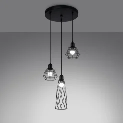 Lampa wisząca SUBA 3P czarna