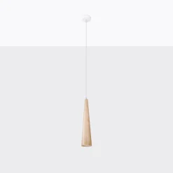 Lampa wisząca SULA 1 naturalne drewno