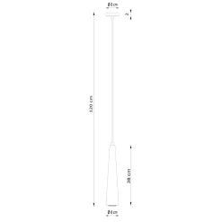 Lampa wisząca SULA 1 naturalne drewno