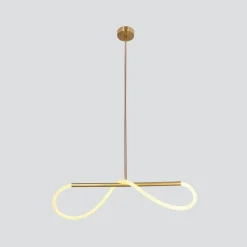 Lampa wisząca SUPREME lampa wiszaca 80cm  złoty 18W LED 3000K biały