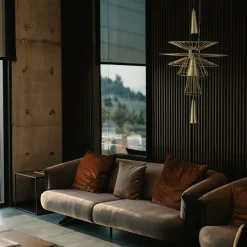 Lampa wisząca SUSSO S złota 40 cm