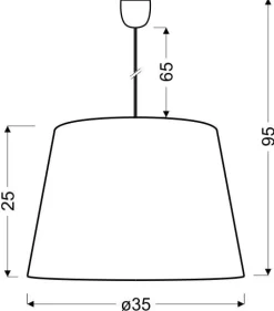 Lampa wisząca Sweet 35 1x60W E27 różowy