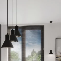 Lampa wisząca TAZILA 1 czarna [ES111]