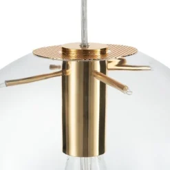 Lampa wisząca TONDA złota 40 cm