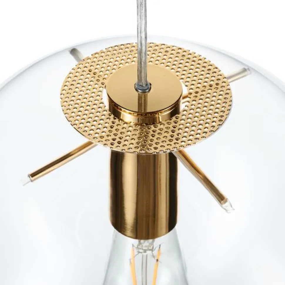 Lampa wisząca TONDA złota 40 cm