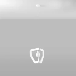 Lampa wisząca TRES biała
