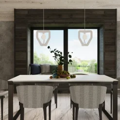 Lampa wisząca TRES biała