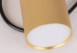 Lampa wisząca Tuba 1x15W GU10 5,8/30  czarno złoty