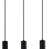Lampa wisząca Tubo czarny 3x25W GU10  klosz 25cm czarny