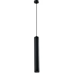 Lampa wisząca Tubo czarny 1x25W GU10  klosz 40cm czarny