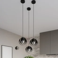 Lampa wisząca TULOS 1 czarna