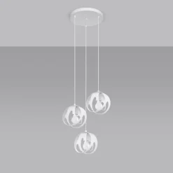 Lampa wisząca TULOS 3P biała