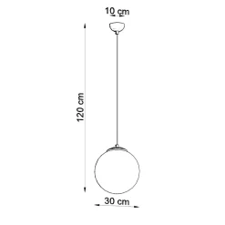 Lampa wisząca UGO 30 chrom