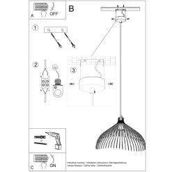 Lampa wisząca UMB czarny
