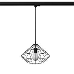 Lampa wisząca UMBERTO czarna E27 3000K  7,5W 620lm