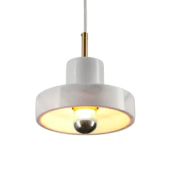 Lampa wisząca UNIVERSO marmurowo złota 18 cm