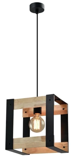 Lampa wisząca Varna czarny 1x40W E27  klosz czarny