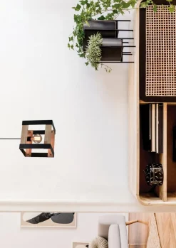 Lampa wisząca Varna czarny 1x40W E27  klosz czarny