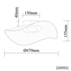 Lampa wisząca Velo no.1 złota