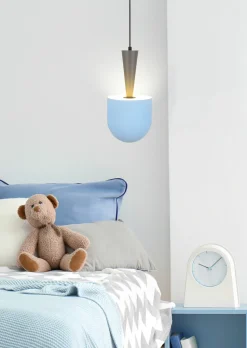 Lampa Wisząca Visby Niebieski, Szary