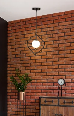 Lampa Wisząca Weert 150 czarny, złoty