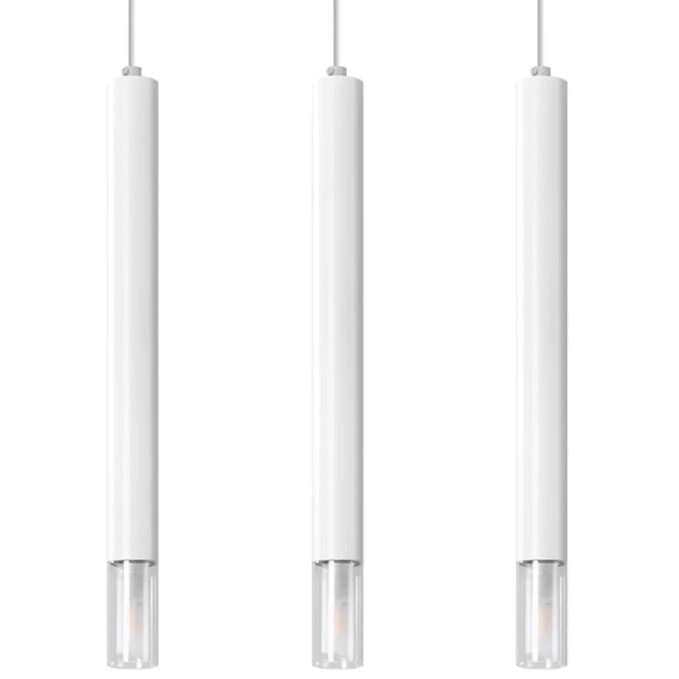 Lampa wisząca WEZYR 3 biała