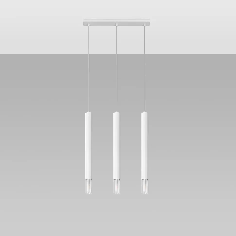 Lampa wisząca WEZYR 3 biała