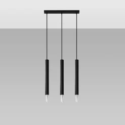Lampa wisząca WEZYR 3 czarna