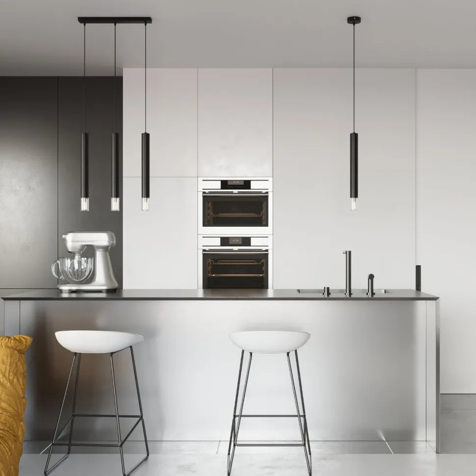 Lampa wisząca WEZYR 3 czarna