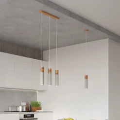 Lampa wisząca ZANE 1 szara