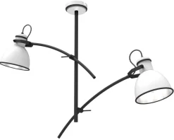 Lampa wisząca Zumba 2x60W E27  biały+czarny