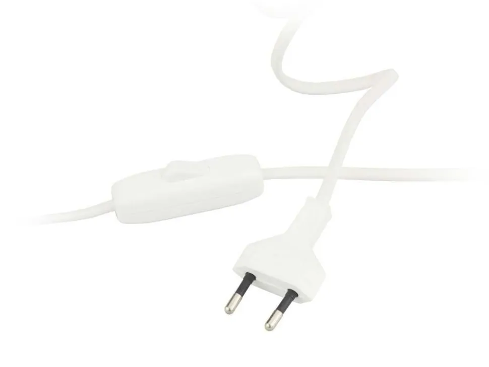 Lampka ALASKA abażur beżowy stelaż biały